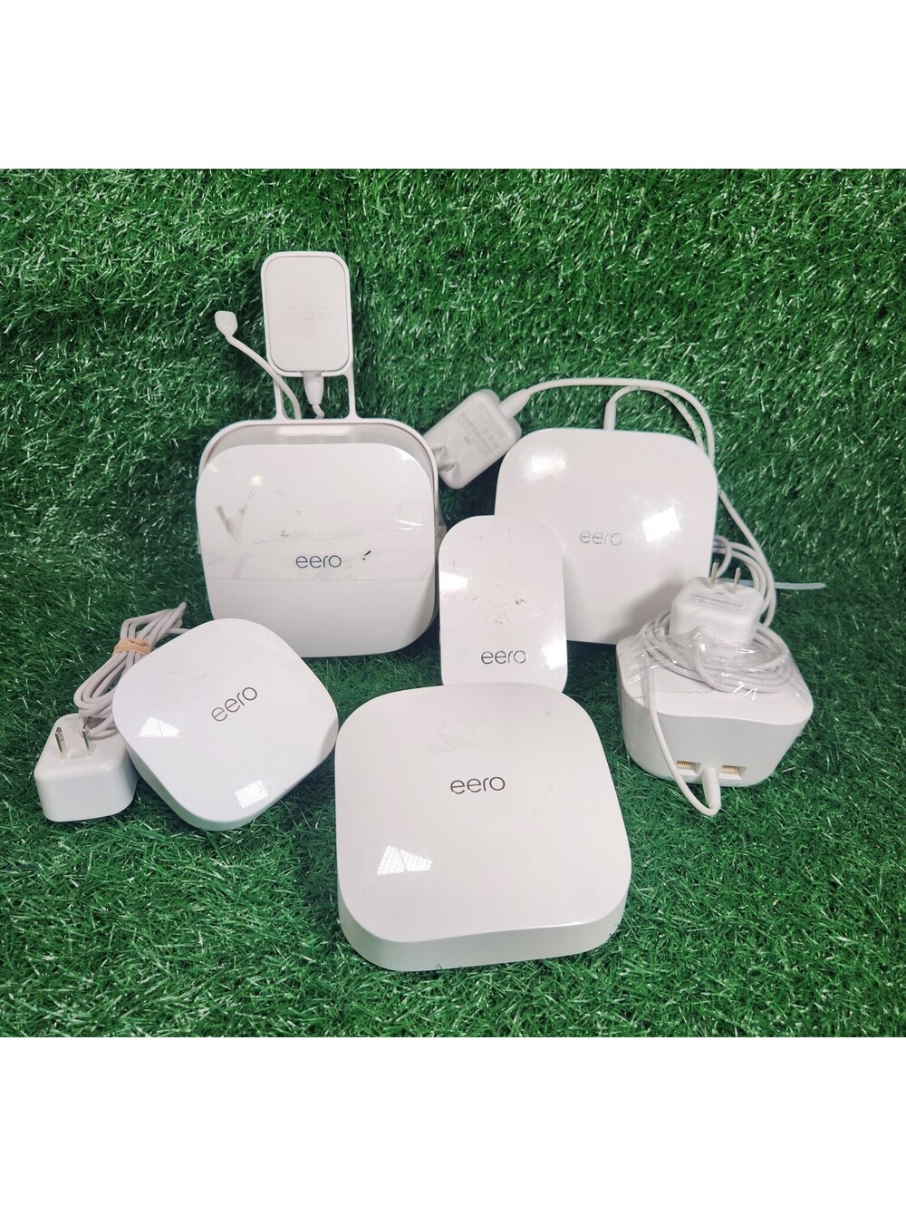 Amazon eero Mesh WiFi System Lot Bundle - Routers, Extenders & Power Adapters